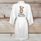 Flower Girl Robe, Personalised Flower Girl Dressing Gown, Kids Satin Flower Girl Robe