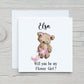 Flower Girl Proposal Card, Will You Be My Flower Girl?, Personalised Flower Girl Proposal.