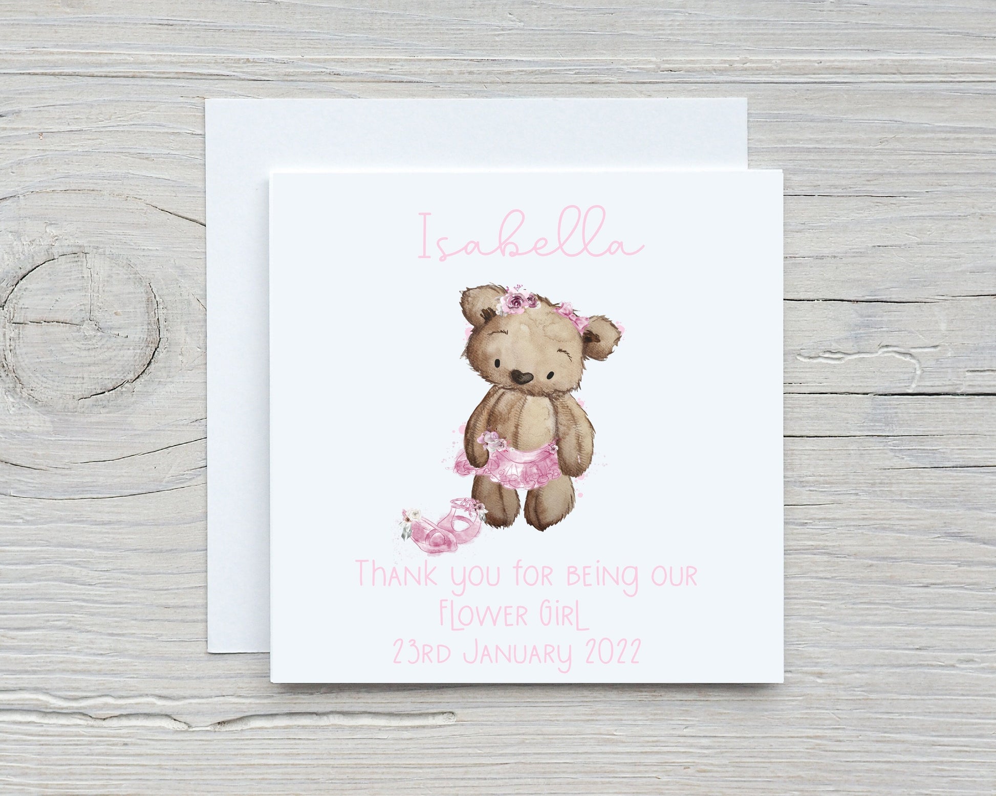 Flower Girl Proposal Card, Thank You For Being My Flower Girl, Page Boy, Will You Be My Flower Girl?, Personalised Flower Girl Thank You