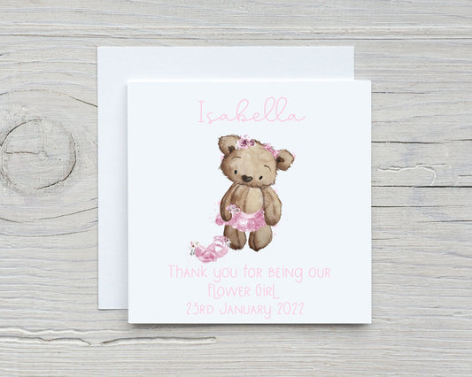 Flower Girl Proposal Card, Thank You For Being My Flower Girl, Page Boy, Will You Be My Flower Girl?, Personalised Flower Girl Thank You