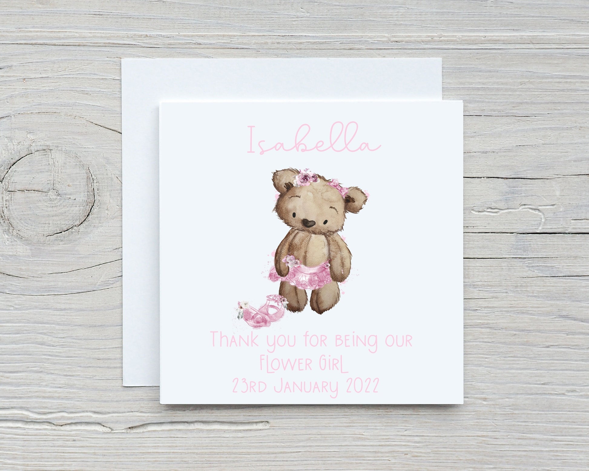 Flower Girl Thank You Card, Page Boy Card, Will You Be My Flower Girl?, Flower Girl Thank You Card, Page Boy Thank You Gift