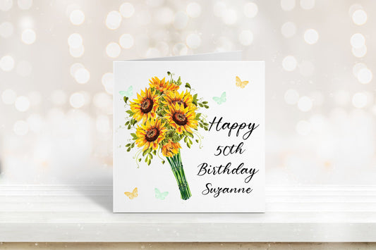 50th Birthday Card, Birthday Card For Nan, Birthday Card For Nana, Card For Grandma, 50th Birthday Card For Friend