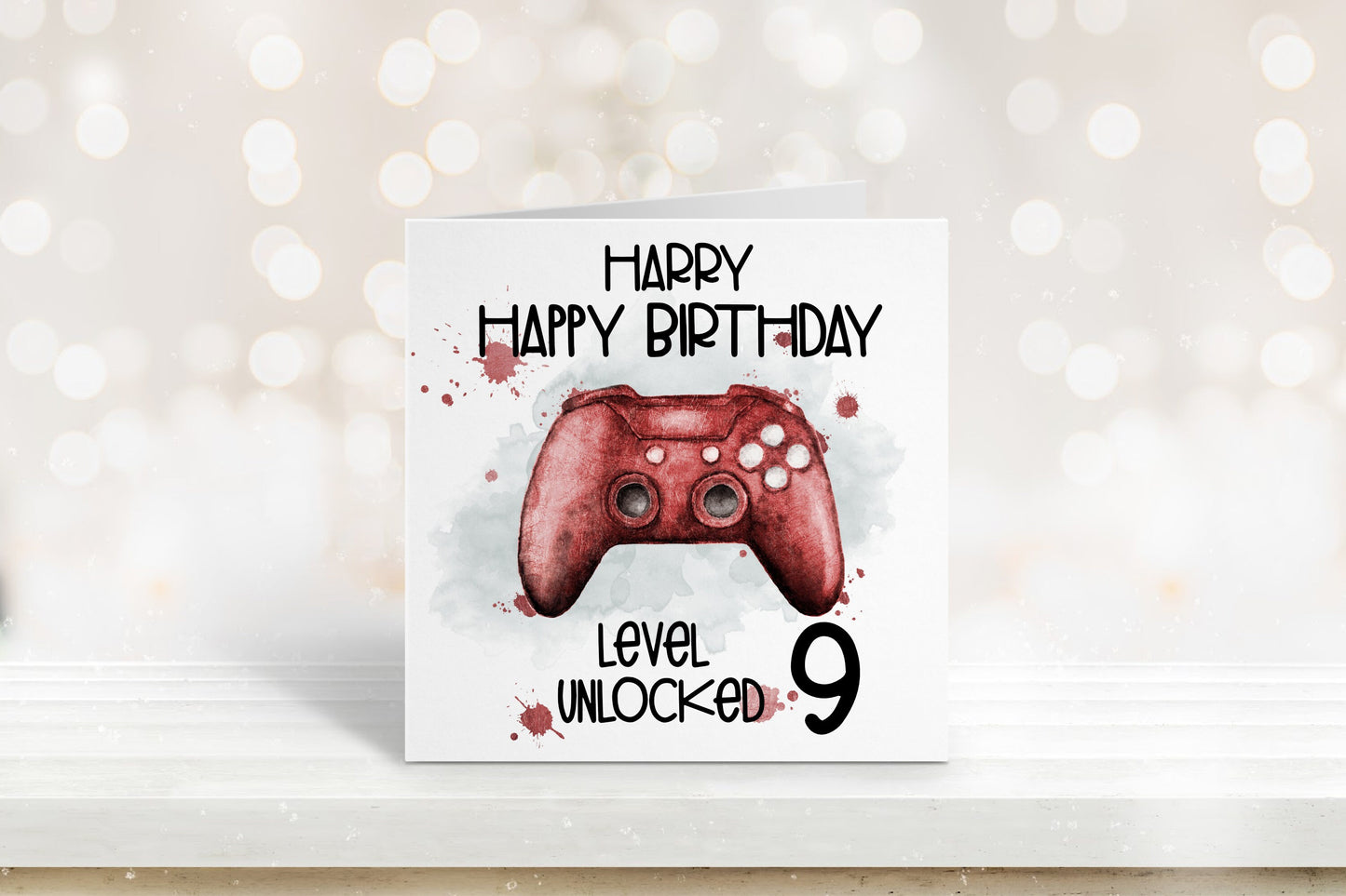 Gamer Birthday Card, Birthday Card For Gamers, Birthday Card Son, Birthday Card For Son, Any Age Card, Birthday Card For Him