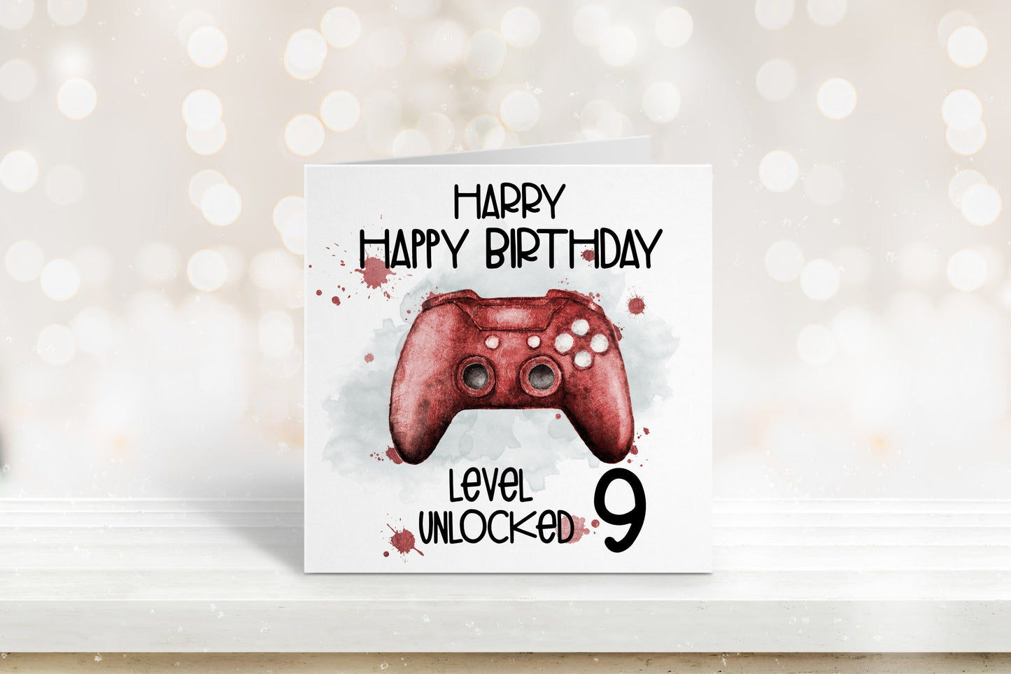 Gamer Birthday Card, Birthday Card For Gamers, Birthday Card Son, Birthday Card For Son, Any Age Card, Birthday Card For Him