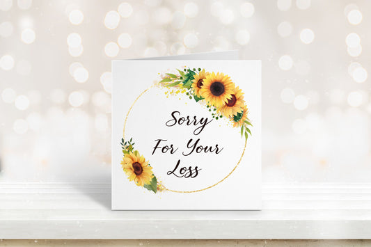 Sorry For Your Loss Card, Sympathy Card, In Loving Memory Card, Bereavement Card, Sorry For Your Loss