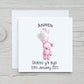New Baby Card, Welsh New Baby Card, Croeso y'r byd, Congratulations New Baby Gift, Personalised New Baby Girl Card, New Baby Boy Card