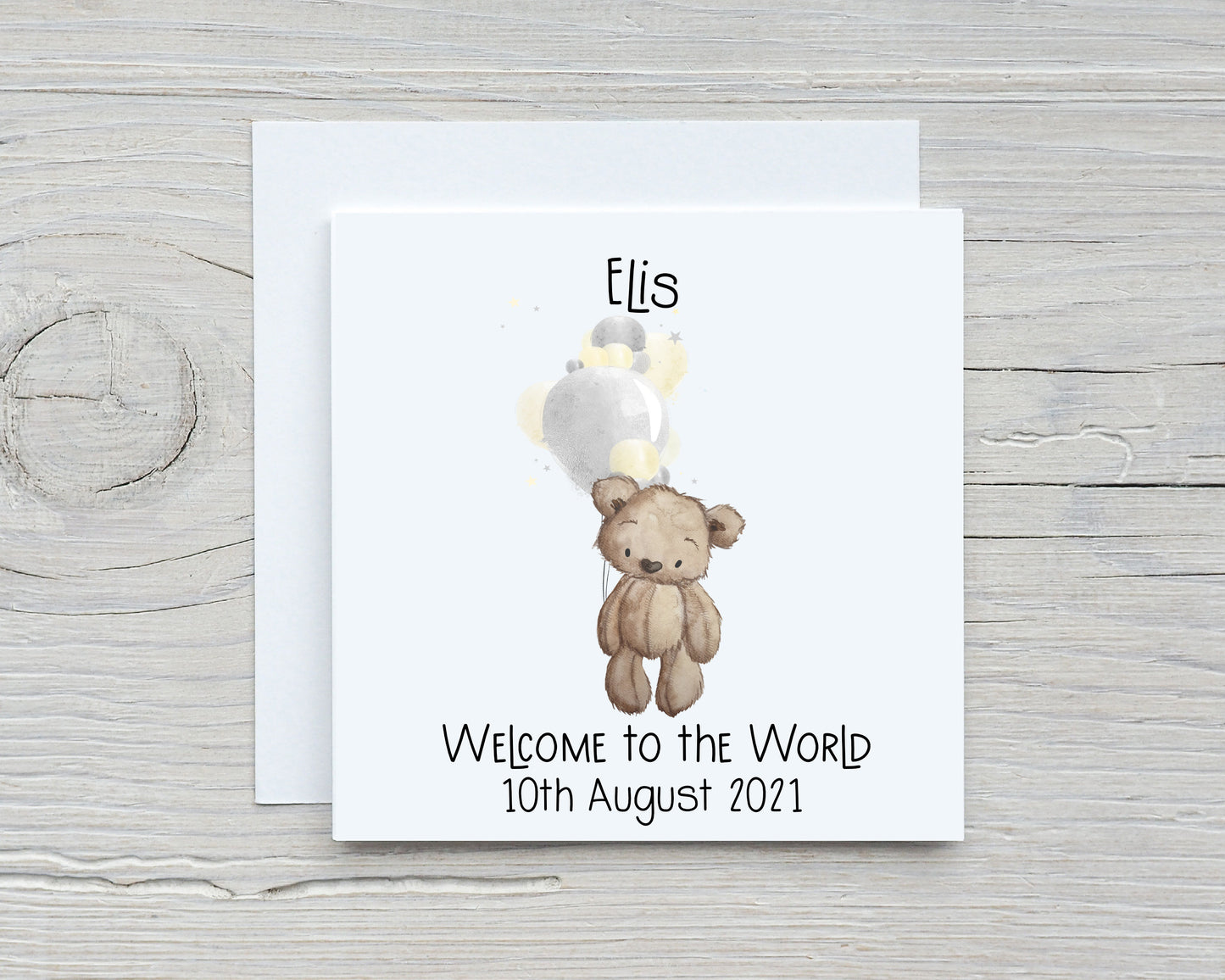 New Baby Card, Personalised New Baby Card, Congratulations New Baby Gift, Personalised New Baby Girl Card, New Baby Boy Card