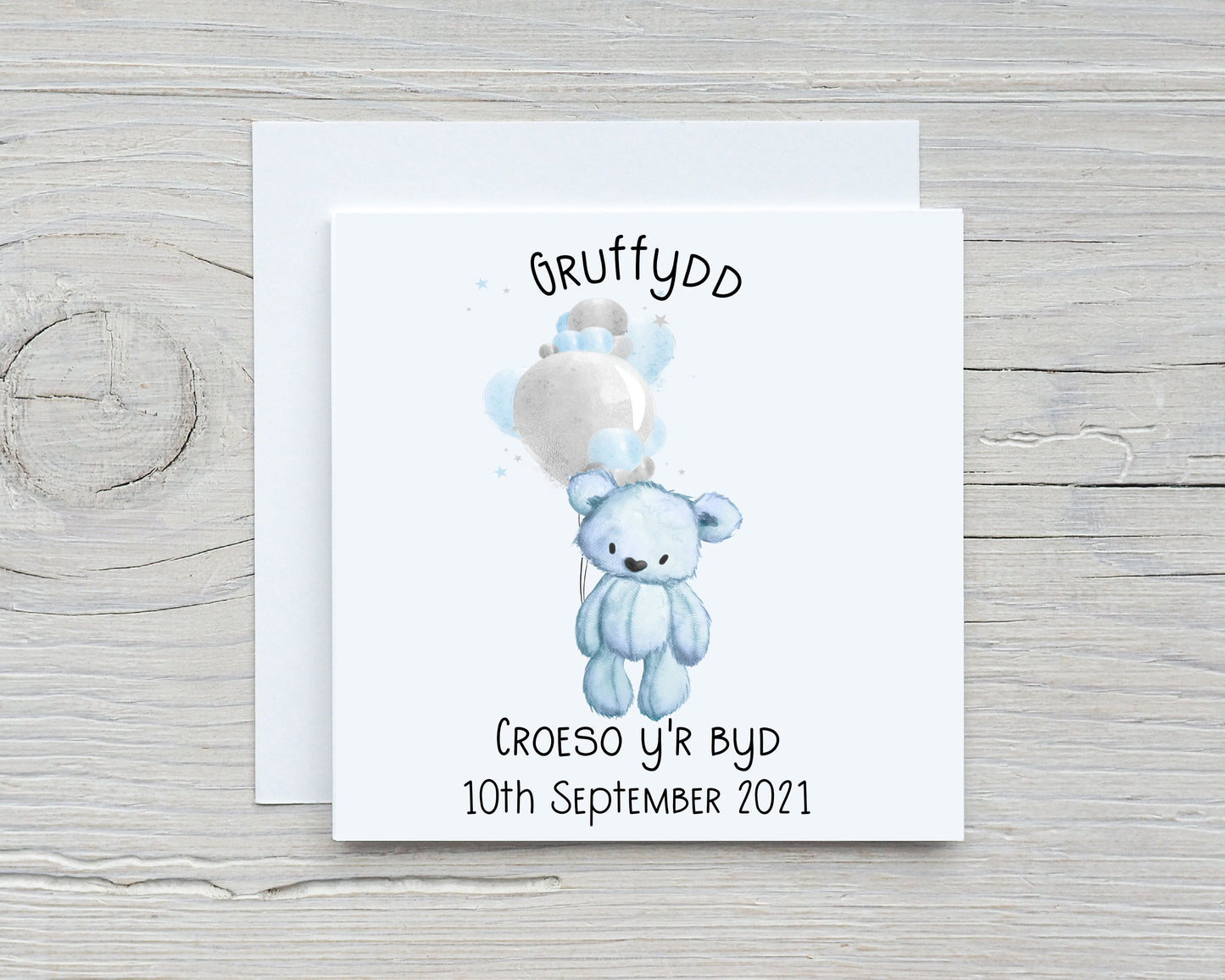 Personalised New Baby Card, Congratulations New Baby Gift, Personalised New Baby Girl Card, New Baby Boy Card