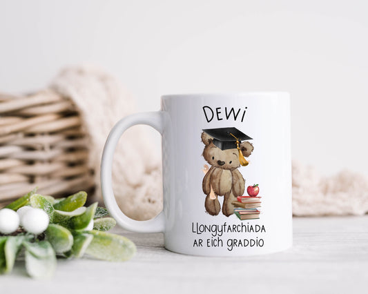 Welsh Graduation Gift, Graduation Mug, Personalised Welsh Graduation Mug