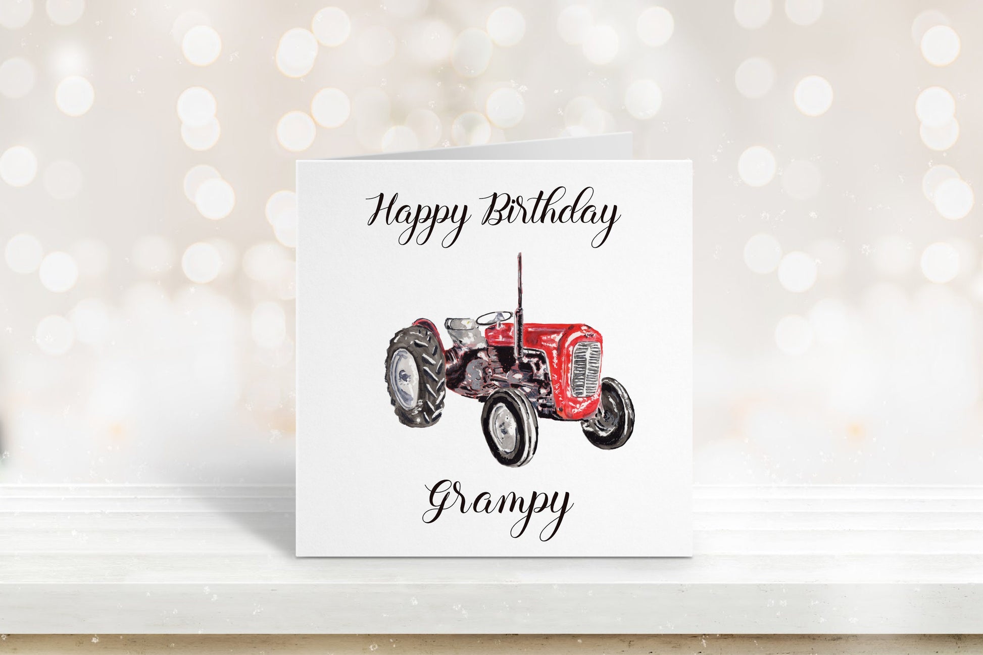 Happy Birthday Grandad, Birthday Card For Grampy, Tractor Birthday Card, Card For Him
