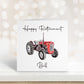 Retirement Card, Personalised Retirement Card, Card For Retirement, Card For Him, Card For Her, Tractor Card