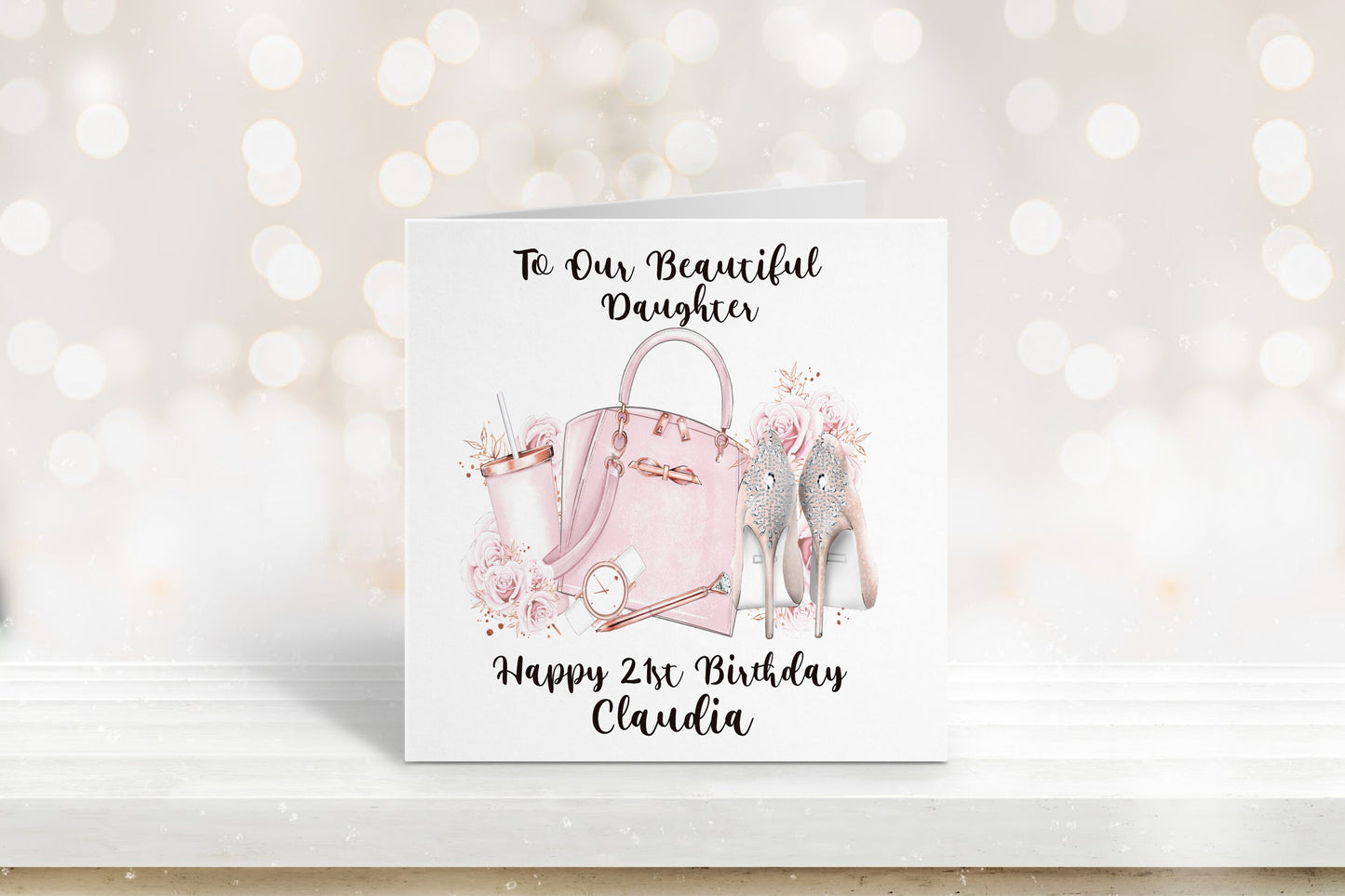Daughter-In-Law Birthday Card, Personalised Birthday Card, Friend Birthday, Niece, Sister, Sister-in-law, Daughter Birthday Card, Any Age
