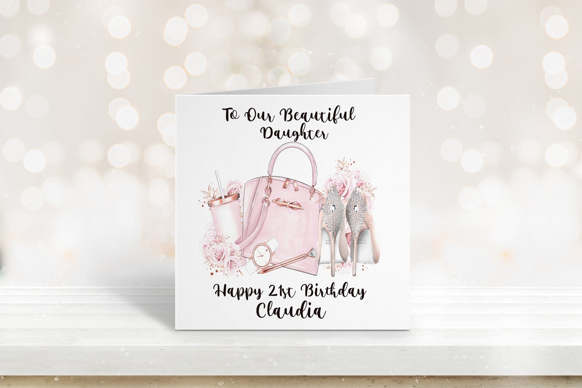 Daughter-In-Law Birthday Card, Personalised Birthday Card, Friend Birthday, Niece, Sister, Sister-in-law, Daughter Birthday Card, Any Age