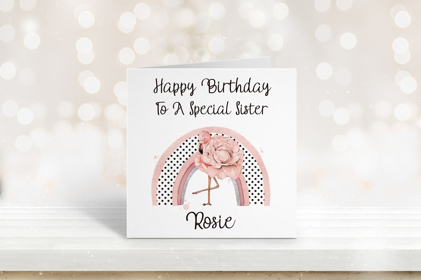 Special Sister Birthday Card, Personalised Birthday Card, Friend Birthday, Niece, Sister, Sister-in-law, Daughter Birthday Card, Any Age