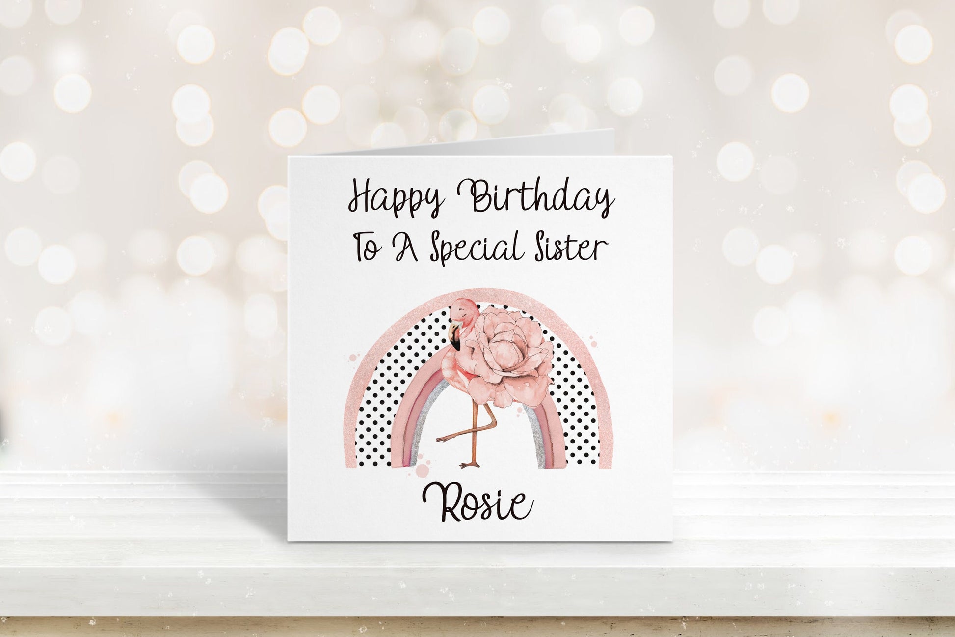 Special Sister Birthday Card, Personalised Birthday Card, Friend Birthday, Niece, Sister, Sister-in-law, Daughter Birthday Card, Any Age