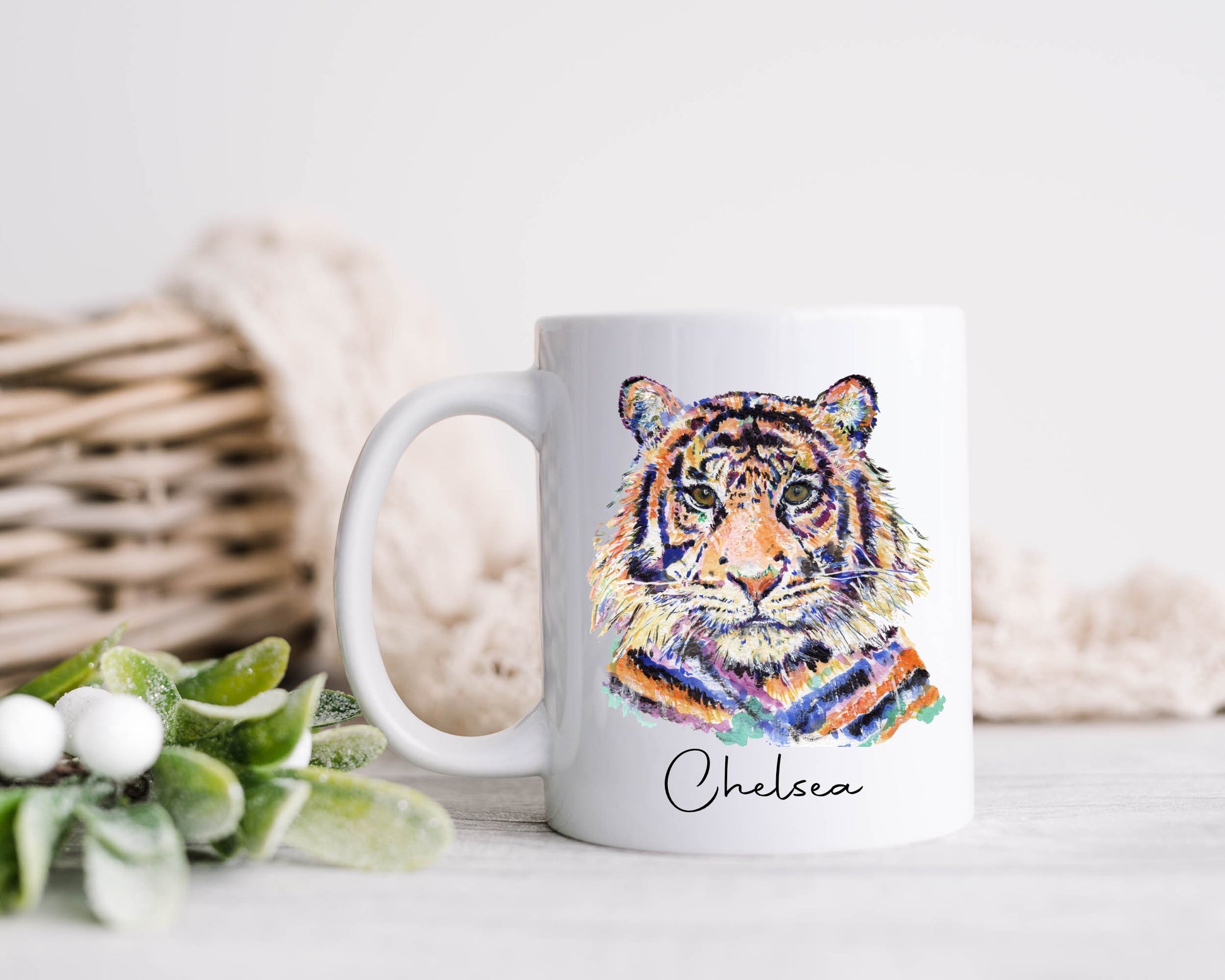 Tiger Mug, Gift For Her, Gift For Him, Birthday Gift, Year Of The Tiger Gift