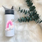 Water Bottle, Personalised Water Bottle, Motivational Gift, Water Bottle With Straw, Personalized Gift For Her, Moon Rainbow, Gift For Girls