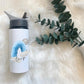 Water Bottle, Personalised Water Bottle, Motivational Gift, Water Bottle With Straw, Personalized Gift For Her, Moon Rainbow, Gift For Girls