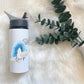 Water Bottle, Personalised Water Bottle, Motivational Gift, Water Bottle With Straw, Personalized Gift For Her, Moon Rainbow, Gift For Girls