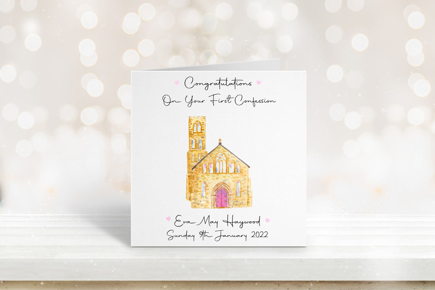 Confession Card, Personalised Confession Card For Boys, Confession Card For Girls, Confession Card For Granddaughter, Goddaughter