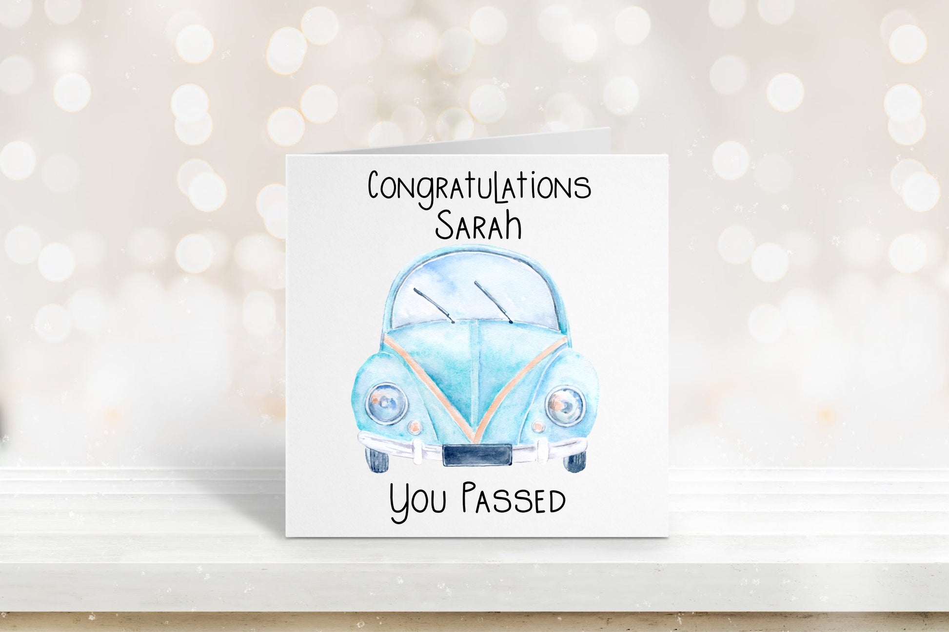 Driving Test Card, Personalised Driving Test Pass Card For Boy, Driving Test Card For Girl, Driving Test Card For Grandson, Driving Test Son