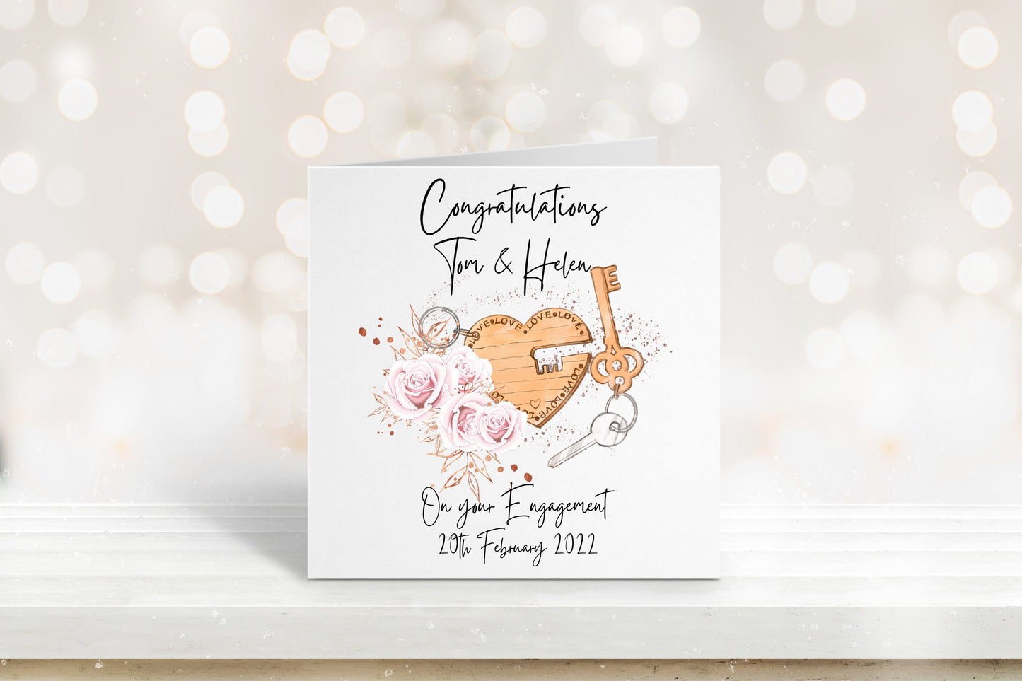 Engagement Card, Personalised Engagement Card For Son, Engagement Card For Son, Engagement Card For Daughter,