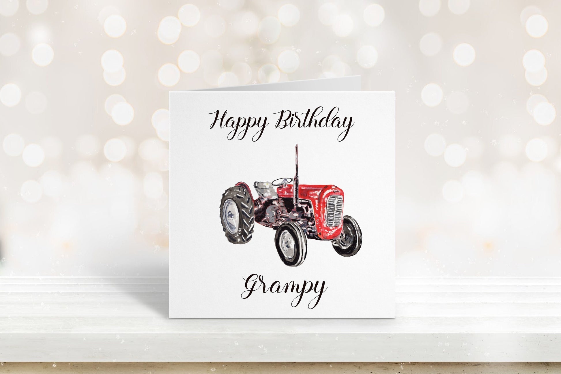 Happy Birthday Grandad, Birthday Card For Grampy, Tractor Birthday Card, Card For Him