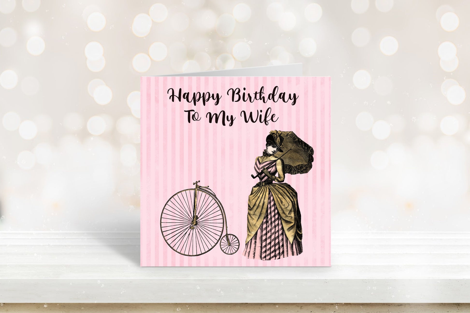 Steam Punk Birthday Card, Wife Birthday Card, Birthday Card For Her, Fiancée Birthday Card