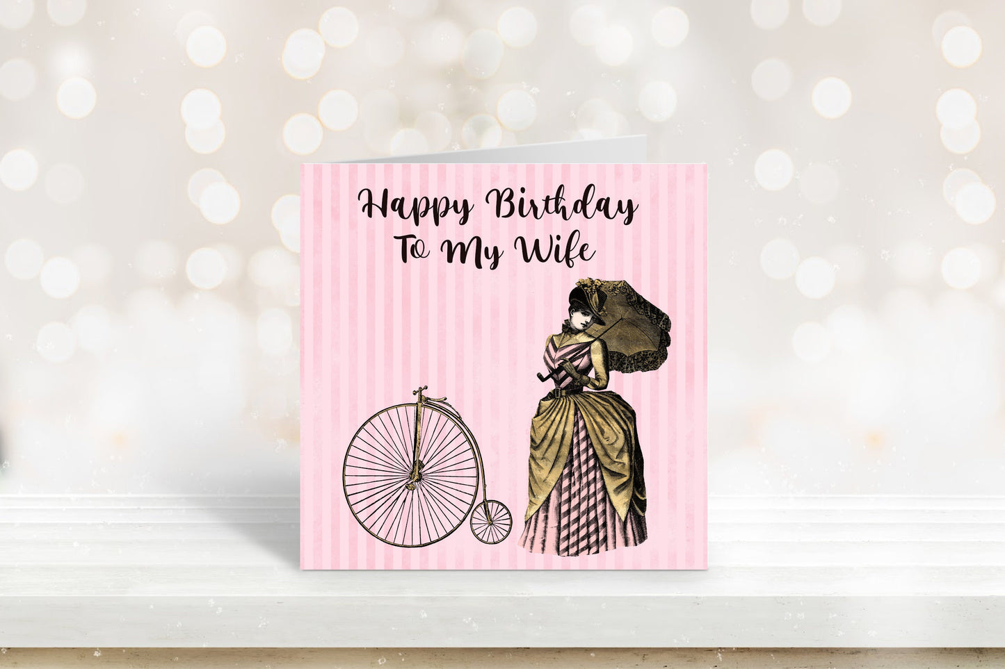 Steam Punk Birthday Card, Wife Birthday Card, Birthday Card For Her, Fiancée Birthday Card