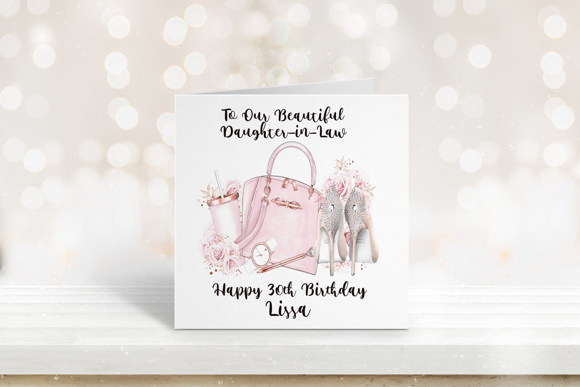 Daughter-In-Law Birthday Card, Personalised Birthday Card, Friend Birthday, Niece, Sister, Sister-in-law, Daughter Birthday Card, Any Age