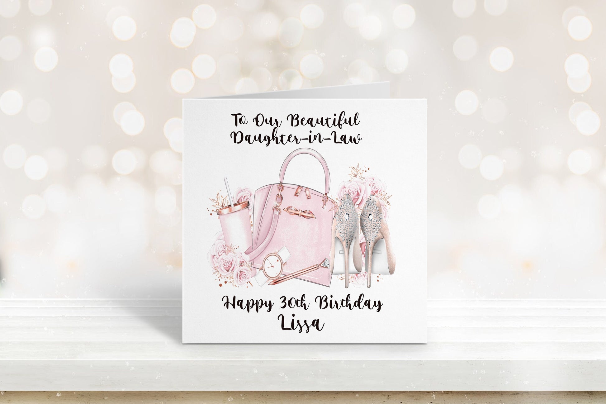 40th Birthday Card, Personalised Birthday Card, Friend Birthday, Niece, Sister, Sister-in-law, Daughter Birthday Card, Any Age