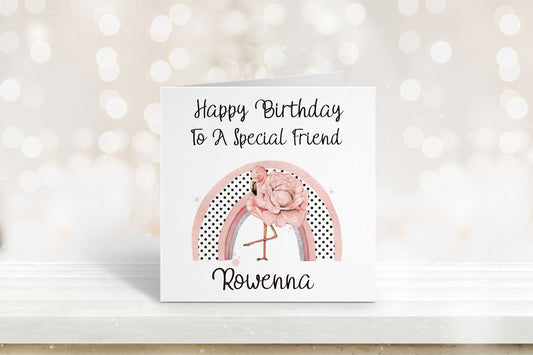 Special Friend Birthday Card, Personalised Birthday Card, Friend Birthday, Niece, Sister, Sister-in-law, Daughter Birthday Card, Any Age