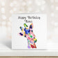 Nan Birthday Card, Personalised Birthday Card, Friend Birthday, Niece, Sister, Sister-in-law, Daughter Birthday Card, Giraffe Birthday Card