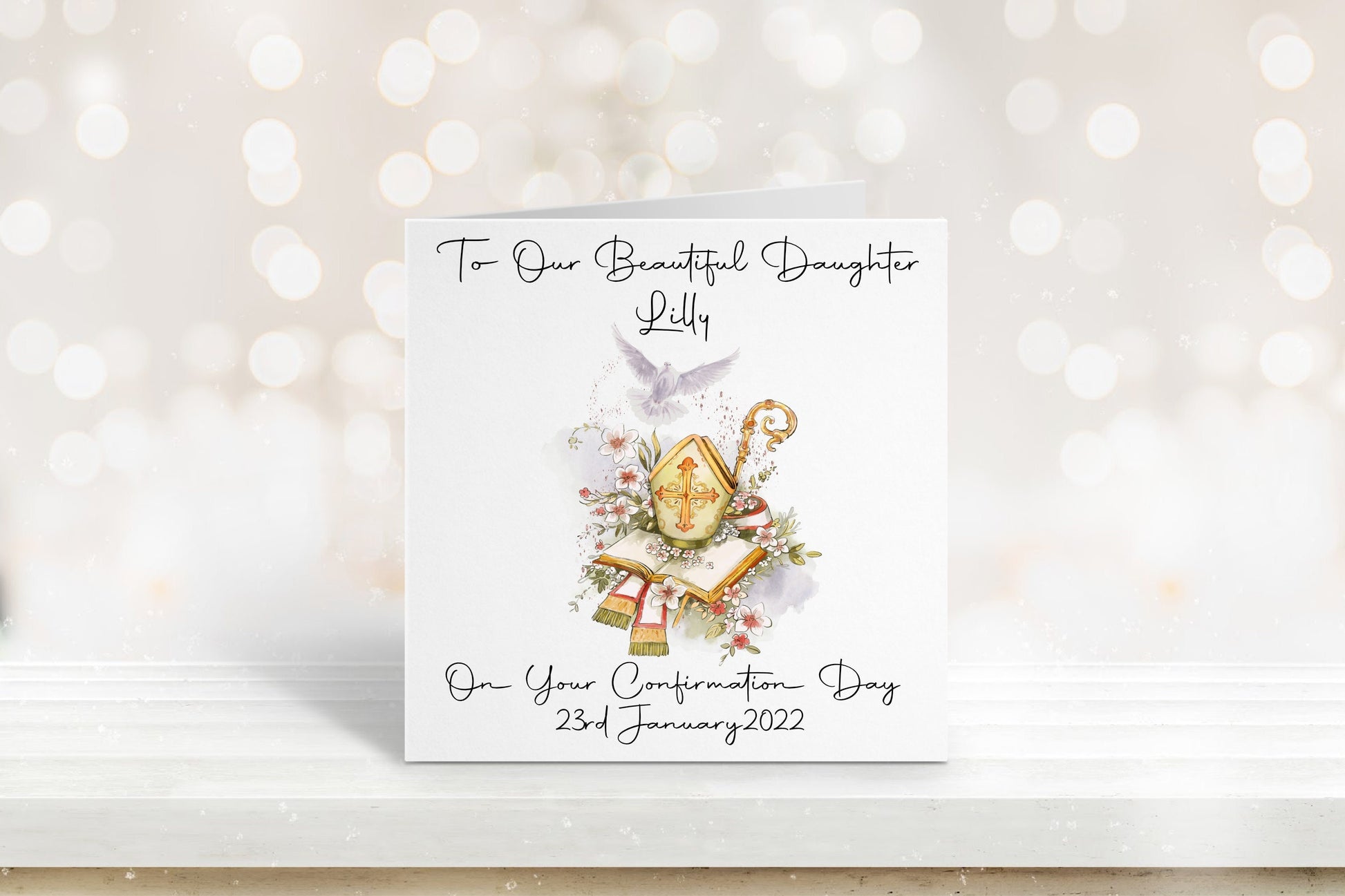 Confirmation Card, Confirmation Card For Granddaughter, Personalised Confirmation Card For Daughter, Confirmation Card For Son, Grandson