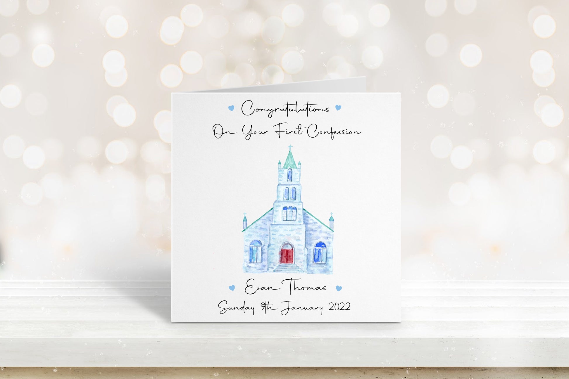 Confession Card, Personalised Confession Card For Boys, Confession Card For Girls, Confession Card For Granddaughter, Goddaughter