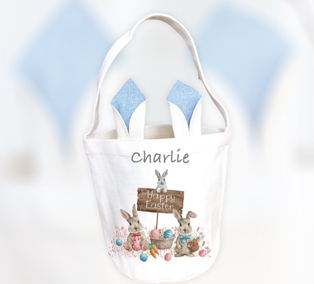 Easter Gifts, Easter Basket, Easter Gifts Personalised Kids Easter Bag, Easter Bunny Bag, Easter Bag, Easter Decorations, Easter Bag