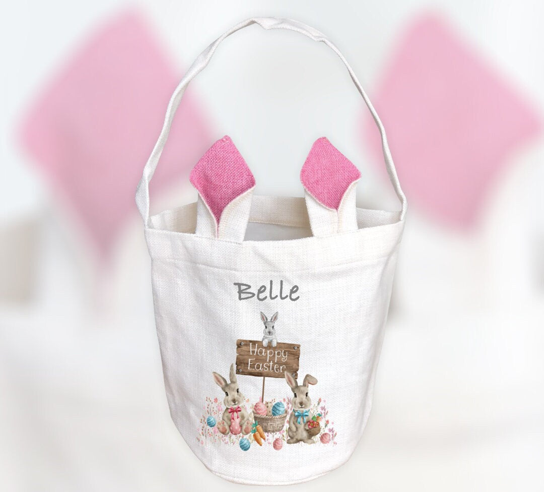 Easter Gifts, Easter Basket, Easter Gifts Personalised Kids Easter Bag, Easter Bunny Bag, Easter Bag, Easter Decorations, Easter Bag