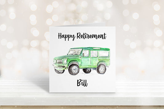 Retirement Card, Defender Retirement Card For Him, Retirement Card For Her