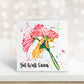 Get Well Soon Card Flower Card, Personalised Get Well Card, Flower Card, Greeting Card, Card For Her, Get Well Card
