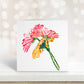 Blank Card, Flower Card, Blank Greeting Card, Flower Greeting Card, Card For Her