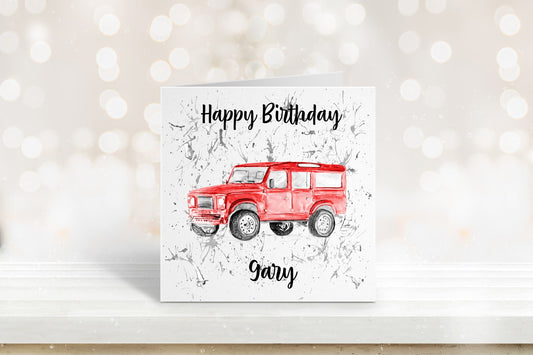 Defender Card, Birthday Card For Him, Birthday Card for Dad, Birthday Card For Grampy