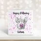 Pig Card, Personalised Pig Birthday Card, Pig Card, Greeting Card, Pig Greeting Card, Card For Her