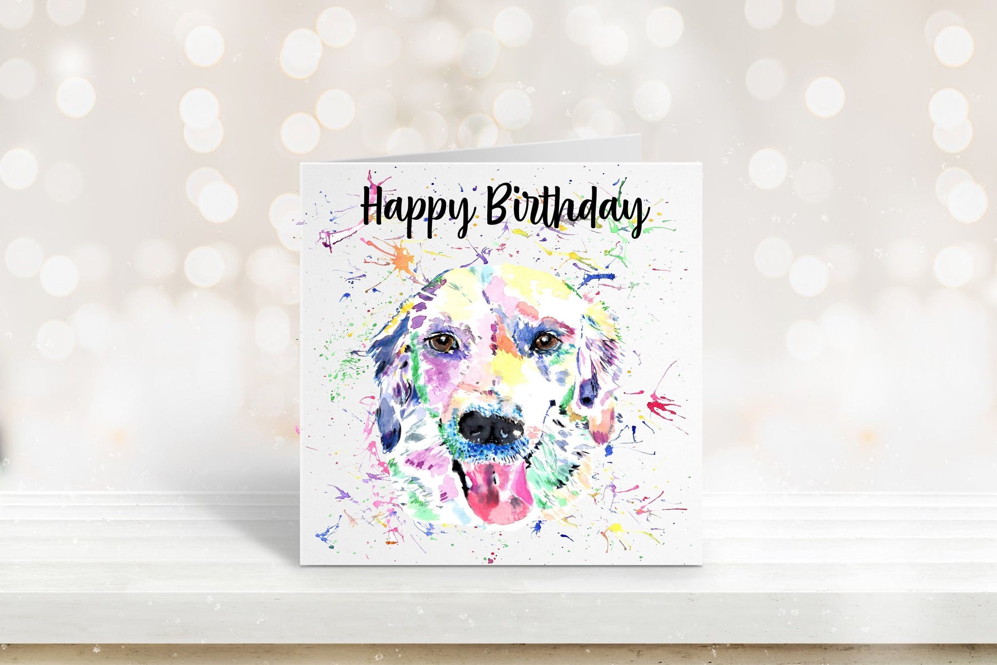 Golden Retriever Birthday Card, Birthday Card For Her, Retriever Birthday Card, Card For Friend, Card For Mum, Personalised Card