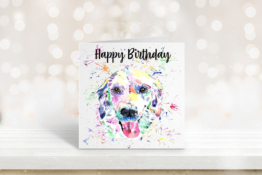 Golden Retriever Birthday Card, Birthday Card For Her, Retriever Birthday Card, Card For Friend, Card For Mum, Personalised Card