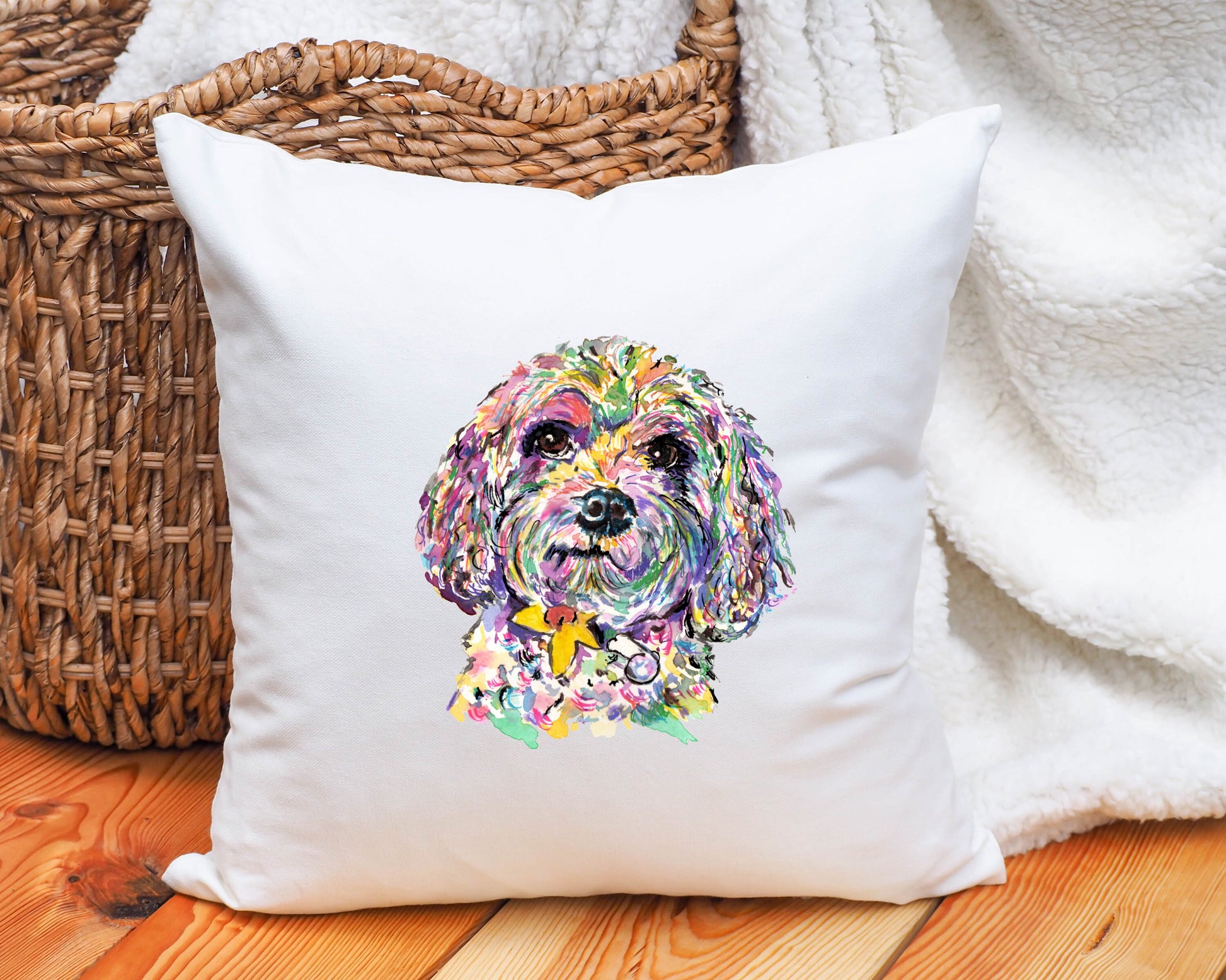 Lurcher Cushion, Greyhound Cushion, Whippet Cushion, Boxer Dog Cushion, Springer Spaniel Cushion, Cockapoo Cushion, Cockapoo Cushion Gift