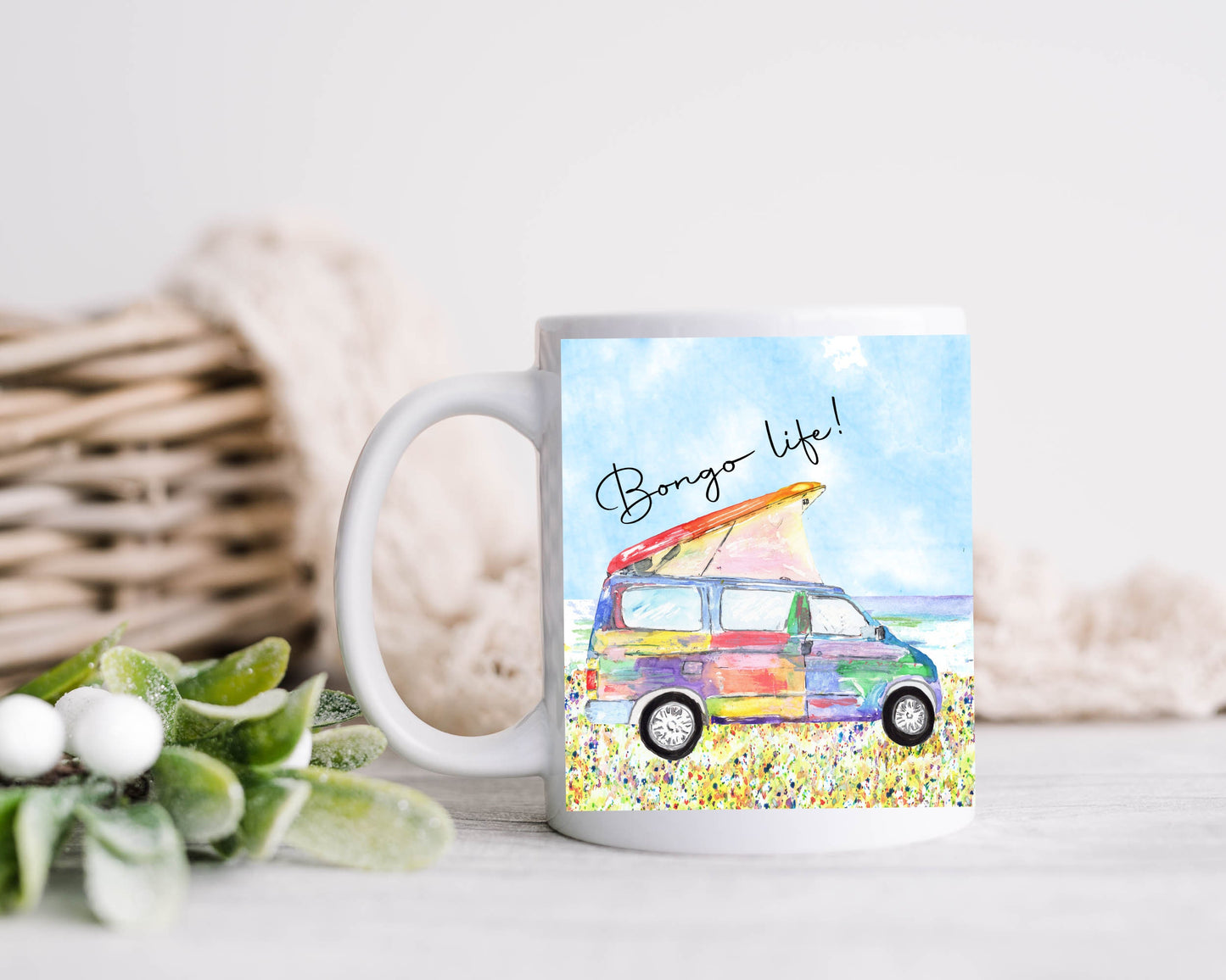 Campervan Mug, Camping Mug, Campervan Gifts, Bongo Mug, Bongo Camper Mug, Bongo Life Mug, Camper Gift, Gift For Campers