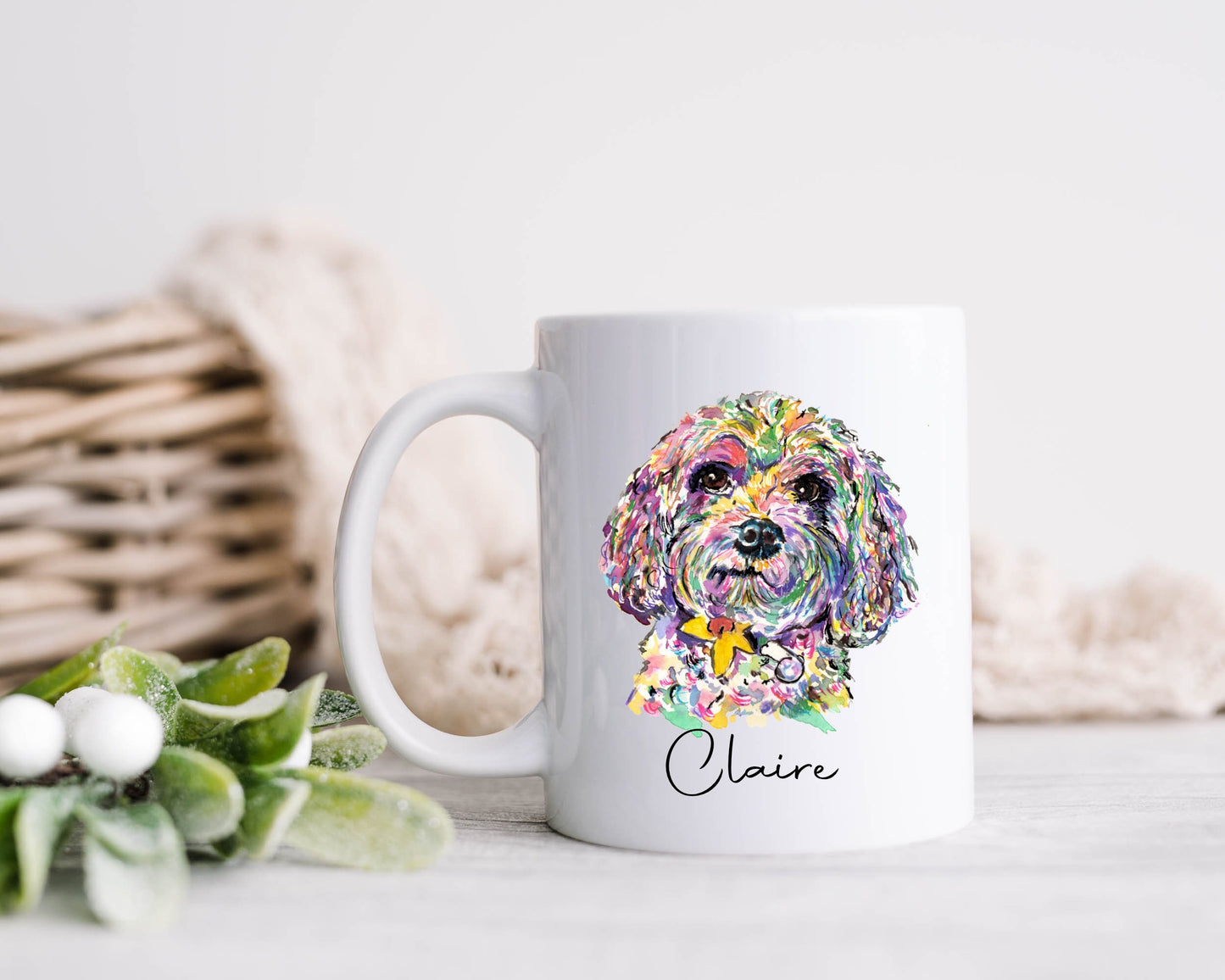 Cavapoo Mug, Cavapoo Gift, Cockapoo Mug, Retriever Mug, Boxer Mug, Golden Retriever Mug