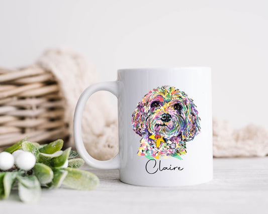 Cavapoo Mug, Cavapoo Gift, Cockapoo Mug, Retriever Mug, Boxer Mug, Golden Retriever Mug