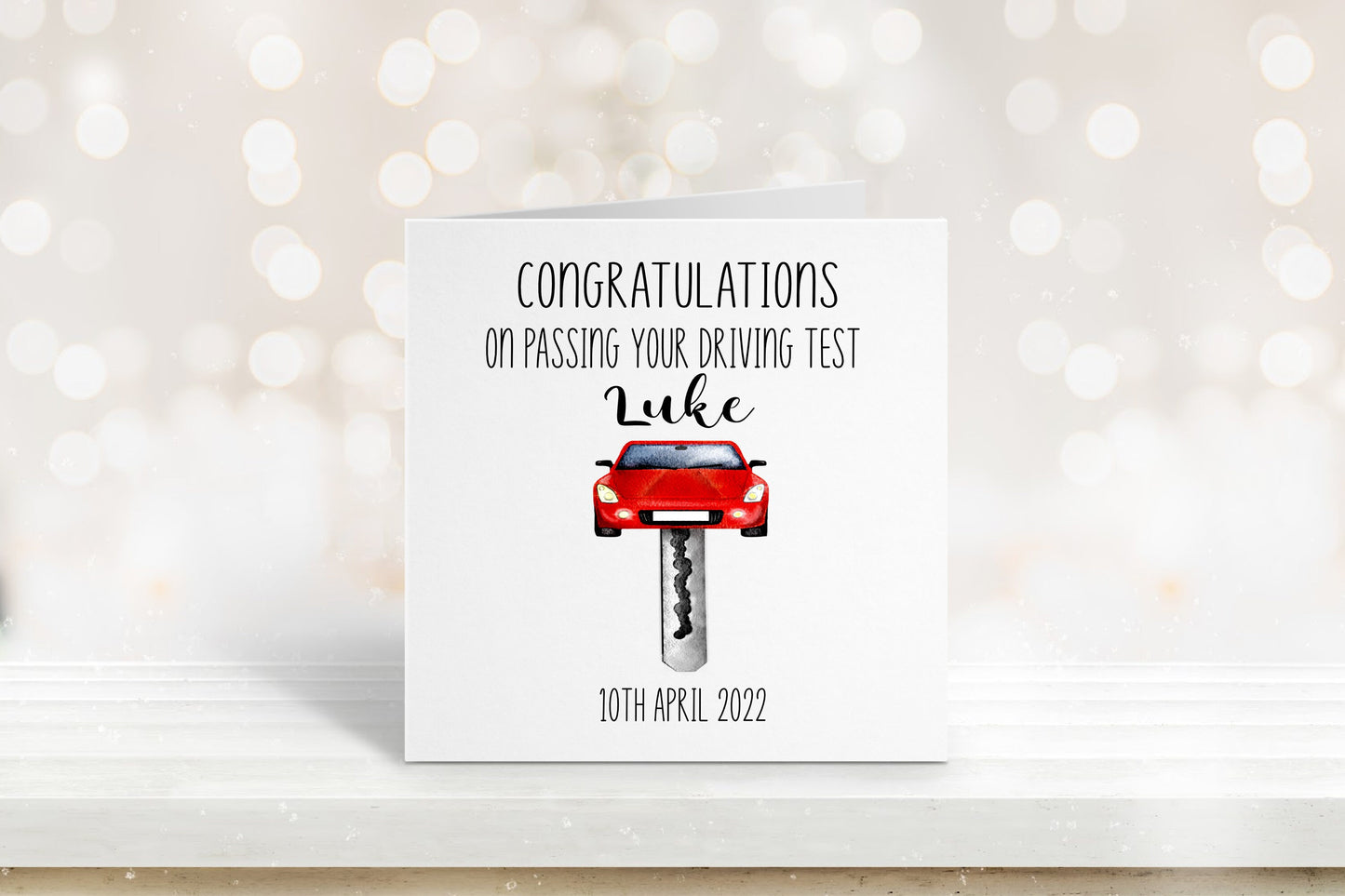 Driving Test Card, Congratulations Card, Card For Him, Card For Her