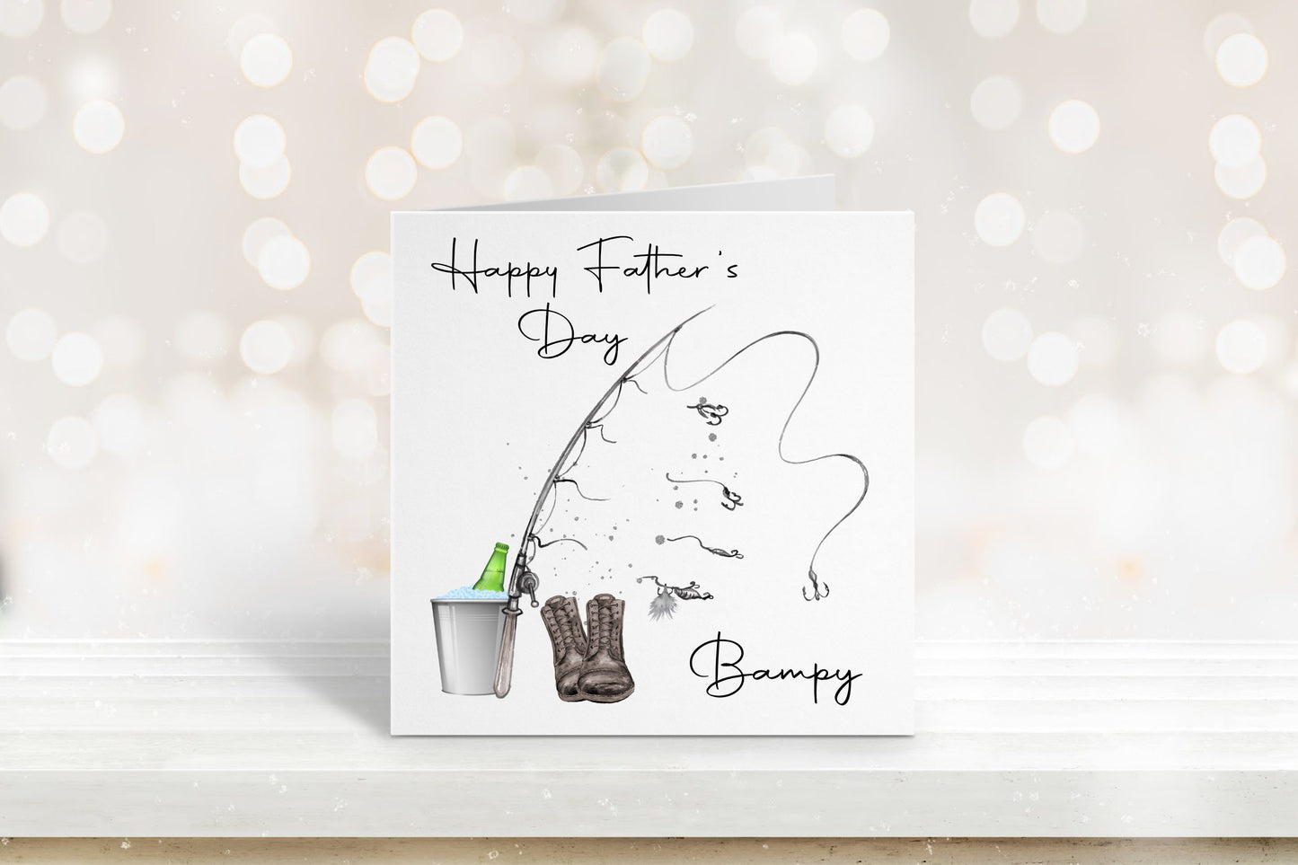 Father's Day Card, Fathers Day Card For Grampy, Fathers Day Card For Bampy, Fishing Father's Day Card